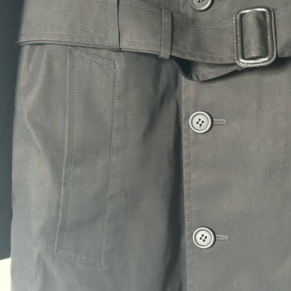 🔥🆕🔥 Anchor Uniform Black Double Breasted Trench Coat - 40R - Thinsulate Lining - Picture 5 of 11